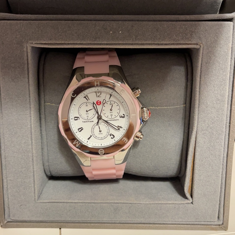 COPY - Michele Pink Jelly Watch